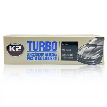 Легкая абразивная паста для полировки лакокрасочных покрытий K2 Turbo Tempo для удаления царапин