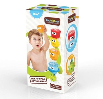 YOOKIDOO Разноцветные чашки ДЛЯ ВАННЫ FUN