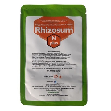 Preparat bakterie azotowe Agrosimex Rhizosum N plus 25g