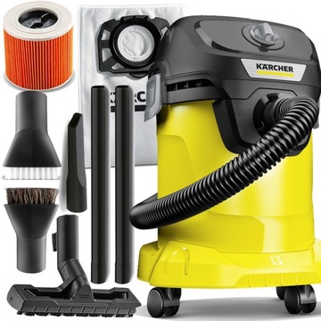 МОЩНЫЙ ПРОМЫШЛЕННЫЙ ПЫЛЕСОС KARCHER K WD3 + ВОЗДУШНЫЙ ПОТОК