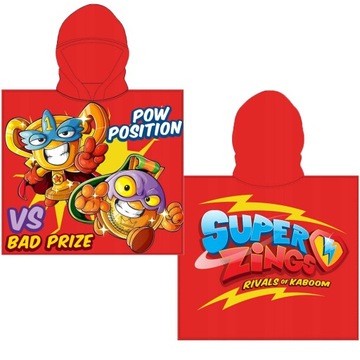 PONCZO KĄPIELOWE okrycie plażowe RĘCZNIK chłopięcy