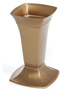 WAZON FLAKON NA GRÓB CMENTARZ 30 CM ZŁOTY