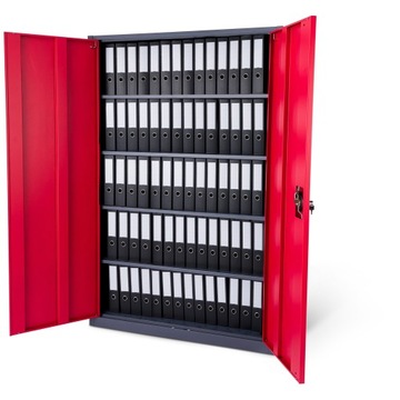 Широкий металлический офисный шкаф для документов, шкаф-мастерская для гаража для папок.