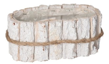 DONICZKA OSŁONKA DREWNIANA KORA KORYTKO DONICZKI