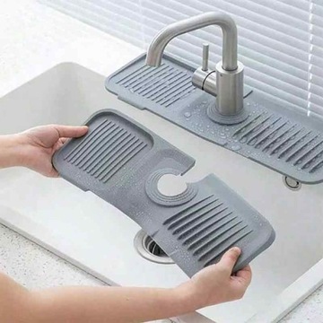 СИЛИКОНОВЫЙ КОВРИК ДЛЯ РАКОВИНЫ, СЛИВНИК ПОД ЛЕНТУ ДЛЯ КУХНИ И ВАННОЙ КОМНАТЫ