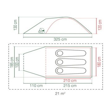 Палатка Coleman DARWIN 3 PLUS