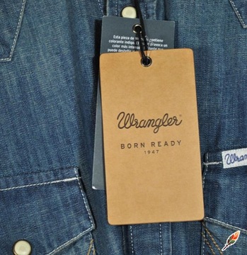 WRANGLER koszula jeans WESTERN SHIRT _ 38 M