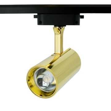 Zestaw szynoprzewód 7x lampa 2+1m szyna złota 1F