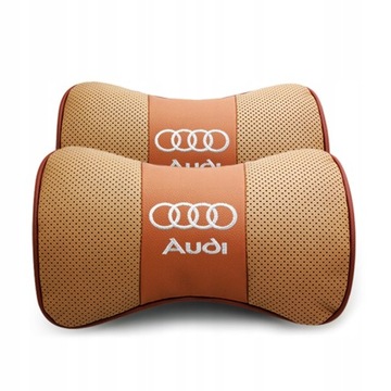 2pcs Skórzany zagłówek samochodowyu do Audi
