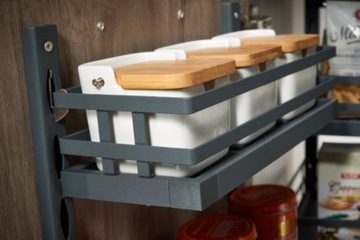 Грузовая корзина Mini Magic Corner, графит, стопор закрытия - PTJ017J AMIX