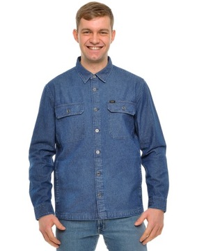 LEE koszula RELAXED FIT jeans OVERSHIRT _ M 38