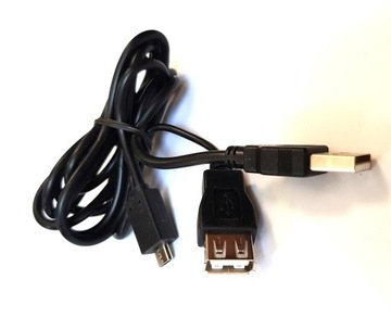 KABEL USB A przedłużacz na micro USB 2.0 gniazdo