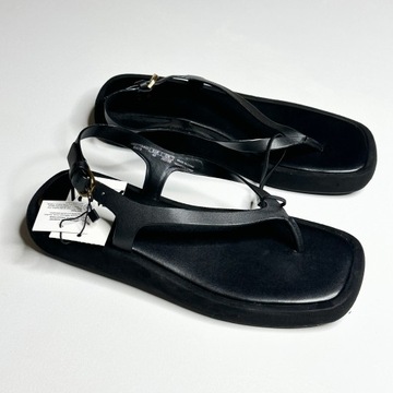 ZARA Sandały Skóra Flatform 40