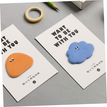 Новинка на 6 липких разделителей для нот, связующих, липкие забавные закладки для блокнотов с