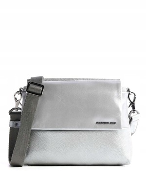 Torebka MANDARINA DUCK skóra cielęca srebrna