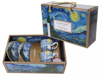 Набор из 2 чашек для эспрессо - Ван Гог, Ночь 100мл