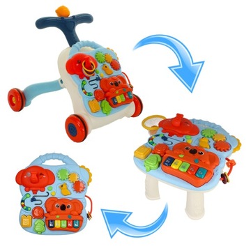 INTERACTIVE PUSH Walker, обучающий стол, музыкальная игровая панель, 3 в 1