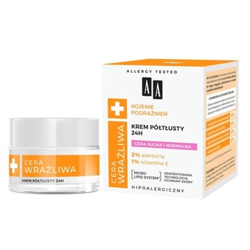 AA Cera Wrażliwa krem półtłusty do cery 50ml