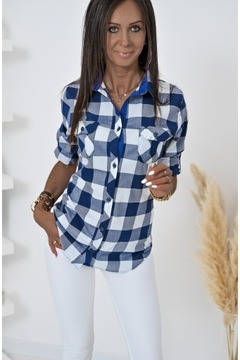 ВЕСЕННЯЯ СЛУЧАЙНАЯ РУБАШКА В КЛЕТКУ NESSI! WZ.6 р.48