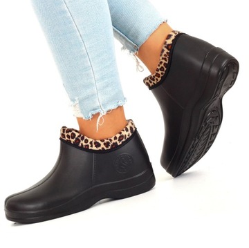 Женские резиновые сапоги, КОРОТКИЕ ИЗОЛИРОВАННЫЕ поролоновые сапоги