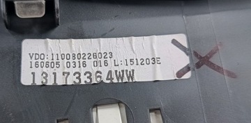 OPEL TIGRA B 04-09R PŘÍSTROJOVÁ DESKA BUDÍK 13173364WW
