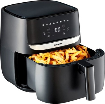 FRYTKOWNICA BEZTŁUSZCZOWA AIR FRYER FRYTOWNICA XXL MD10532 1700 W 5,7 l