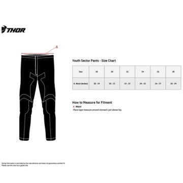 БРЮКИ THOR YOUTH SECTOR EDGE NV/OR, размер 28
