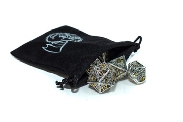 НАБОР ИЗ 7 МЕТАЛЛИЧЕСКИХ КУБИКОВ «РАСПЯТЫЙ» ДЛЯ РПГ