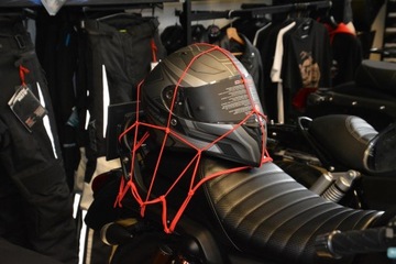 СЕТКА БАГАЖНАЯ ДЛЯ МОТОЦИКЛА 30х30 красный паук