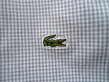 LACOSTE bawełniana koszula w drobniutką kratkę 40 - M