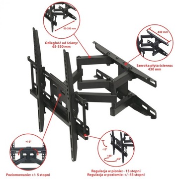 РЕГУЛИРУЕМАЯ подставка для телевизора диагональю 20–65 дюймов