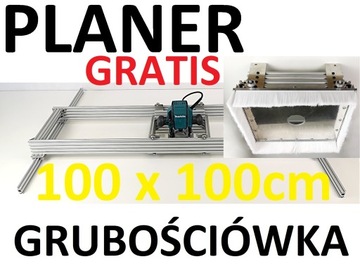 PLANER DO DREWNA PROWADNICA FREZARKI 100x100x10 V1