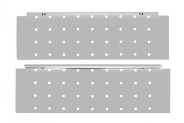 Bok Perforowany wysoki Modern box GTV okrągły L-500 szary PB-D-BXSIDE50C