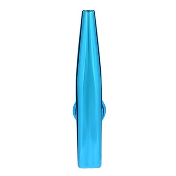 прочный металлический музыкальный инструмент с флейтой казу и ртом (синий)