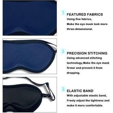 МАСКА, 3D СПАЛЬНЫЕ НАКЛАДКИ, СИНИЕ