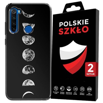 PIĘKNE ETUI DO XIAOMI REDMI NOTE 8T WZORY + SZKŁO
