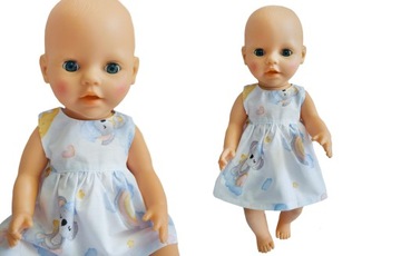 Ubranka dla lalki | Sukienka dla Baby Born 43 cm