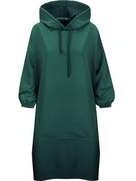 Długa, lekka fajna bluza sukienka 2XL/3XL 44/46