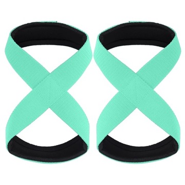 Padded Figure 8 Straps Deadlift Weight Lifting Wrist Straps Power Lifters