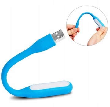 USB-лампа силиконовая, передвижная, функциональная для ноутбука, светодиодная, прочная, гибкая.