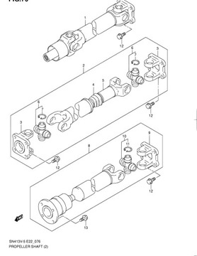 HŘÍDEL HNACÍ PŘEDNÍ SUZUKI JIMNY 27101-84A01 2003-