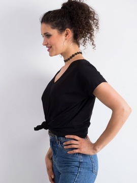 ЖЕНСКАЯ ФУТБОЛКА, ХЛОПКОВАЯ ФУТБОЛКА С V-ОБРАЗНЫМ ВЫРЕЗОМ