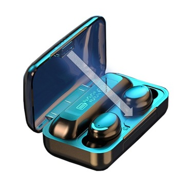 Słuchawki Bezprzewodowe douszne + Powerbank gratis