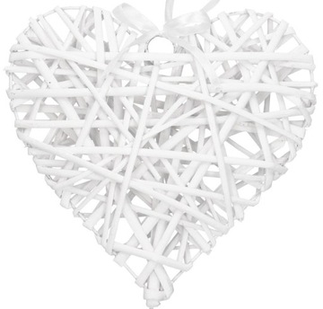 SERCE SERDUSZKO SERCA WIKLINOWE 15 CM ZAWIESZKA