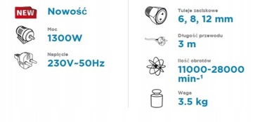 Графитовый роутер 59G717 1300 Вт