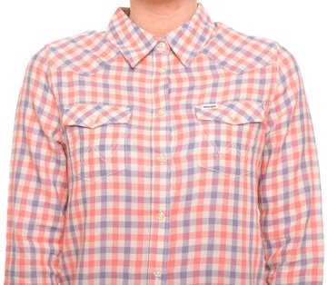 WRANGLER koszula pink WESTERN CHECK SHIRT S