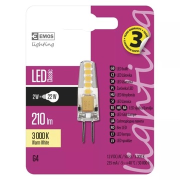 Żarówka LED Emos G4 1,9W A++ 210lm