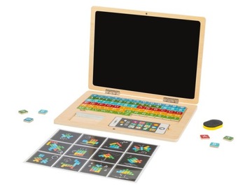 DREWNIANY LAPTOP EDUKACYJNY