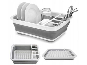 СКЛАДНАЯ силиконовая сушилка для посуды CAMPING Кухня на колесах