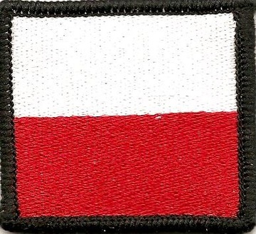Flaga naszywka aplikacja naprasowanka polska PL